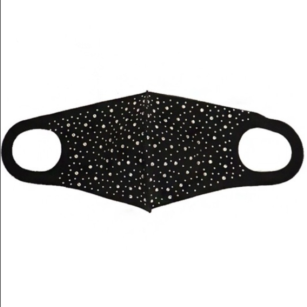 Rhinestone Studded Face Mask, Bling Face M… - Picture 4 of 4